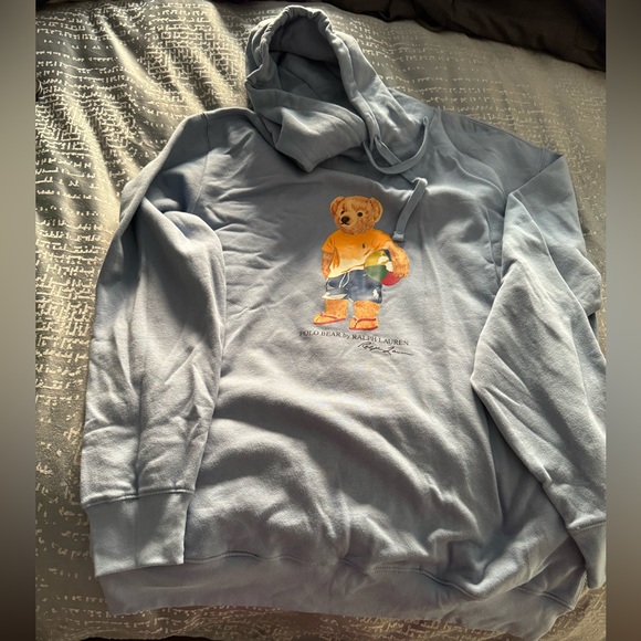 Polo Ralph Lauren Men's Polo Teddy Bear Fleece Hoodie Sweatshirt